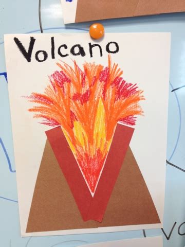 Alphabet Letter Craft- V is for Volcano – Color Me Sweet