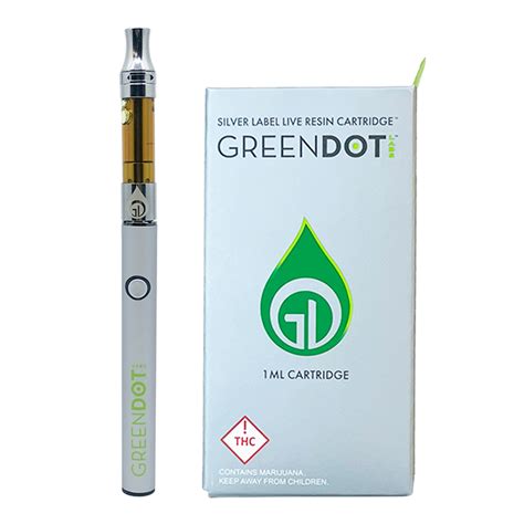 GREEN DOT SILVER LABEL CARTRIDGE LIVE RESIN 1G | LivWell