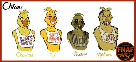 FNAFNG_Chica Versions by NamyGaga on DeviantArt