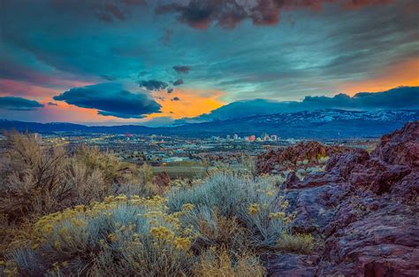 Reno Winter Storm Sunset Photograph by Scott McGuire - Fine Art America