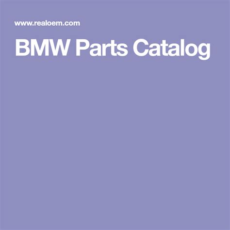 BMW Parts Catalog