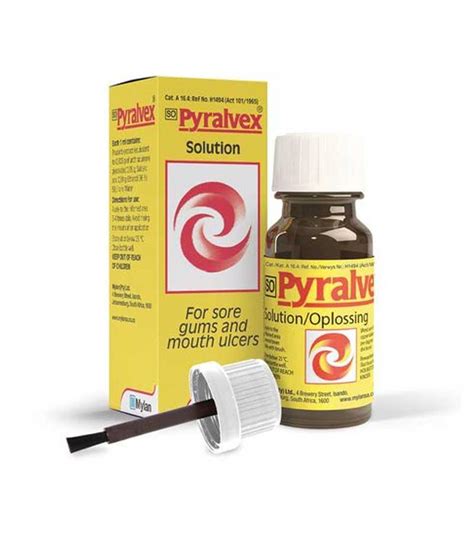 Pyralvex Solution for Sore Gums and Mouth Ulcers 10ml | Wealzin