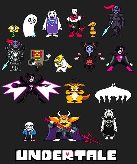 Undertale Colored Battle Sprites : r/Undertale