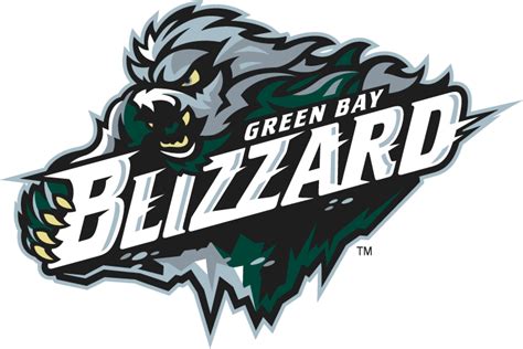 Green Bay Blizzard Logo - Primary Logo - Indoor Football League (IFL) - Chris Creamer's Sports ...