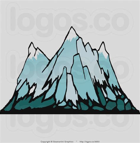 Snow Mountain Silhouette at GetDrawings | Free download