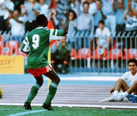 Roger Milla (Cameroon) | Roger milla, World cup, Fifa world cup 1990