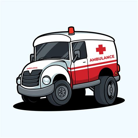 Ambulance truck cartoon 6520164 Vector Art at Vecteezy