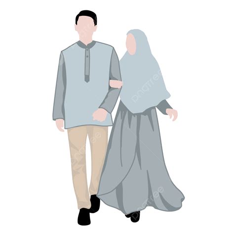 Romantic Muslim Couple White Transparent, Romantic Muslim Couple Png, Moslem Couple, Moslem ...