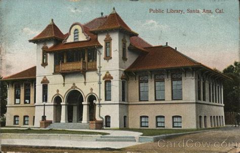 Public Library Santa Ana, CA Postcard