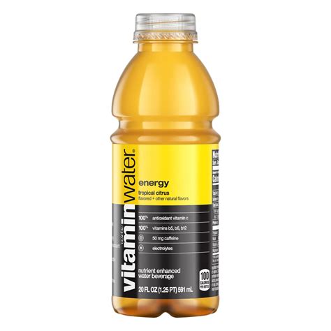 Glaceau Vitaminwater Energy Tropical Citrus Water Beverage - Shop Sports & Energy Drinks at H-E-B