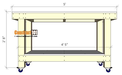 Simple Workbench Plans Construct101, 44% OFF