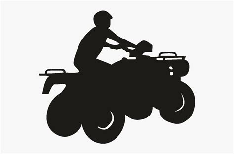 All Terrain Vehicle Sticker Four Wheel Drive Motorcycle - Four Wheeler Silhouette Png , Free ...