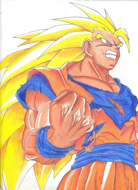 Goku Fan art (the first time i did DBZ ) - Dragon Ball Z Fan Art (17900455) - Fanpop
