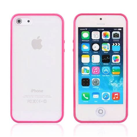 iPhone 5c Hot Pink Bumper Frosted Case | Sodacase.com