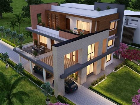 Triplex House Design, Triplex House Plans, Modern Triplex House Designs and Plans