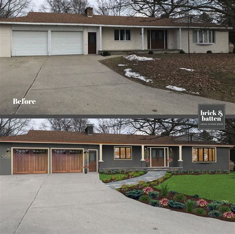 RANCH Homes Before & After Makeover | Blog | brick&batten Casa Exterior, House Paint Exterior ...