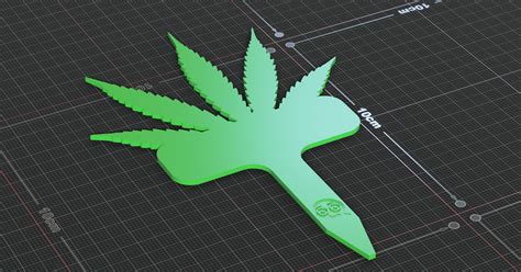 Cannabis Plant Label by Faust | Download free STL model | Printables.com