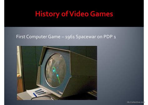 Computer Games / Consoles History an…: English ESL powerpoints