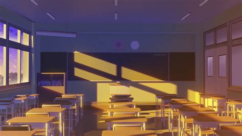 ArtStation - Classroom Sunset