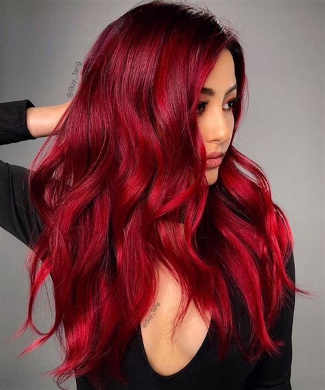 crimson red hair - Red Hair #hair #Hair #RedHair | Bold hair color ...