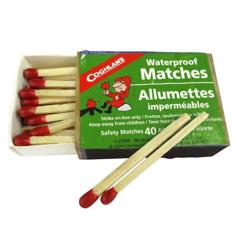 Waterproof Matches -4 pack or singles - NZ Survivor