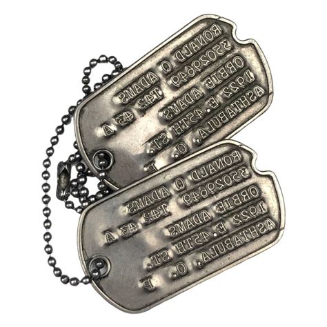 Original WWII US dog tags - Oorlogsspullen.nl - Militaria shop