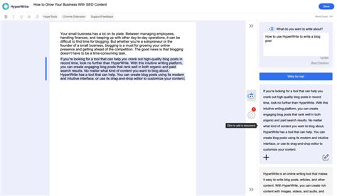 The Best AI Writing Tool for Small Businesses - HyperWrite