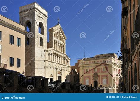 Cagliari Cathedral stock image. Image of gothic, landmark - 63303411