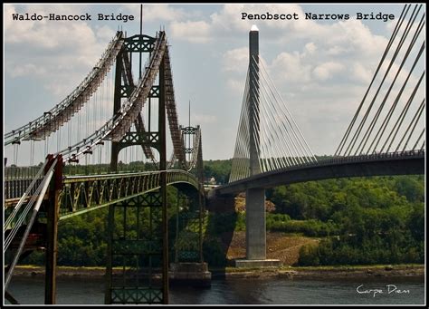 A Tale of Two Bridges | Waldo-Hancock bridge (left) Technolo… | Flickr