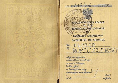 Pre-war Polish service passport - Our Passports