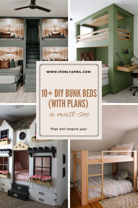 10+ amazing DIY bunk beds ideas with plans - If Only April