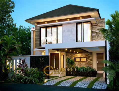 Desain Rumah Modern 2 Lantai Ibu Ella di Jakarta