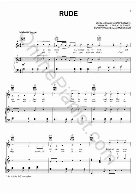 Rude Piano Sheet Music | OnlinePianist