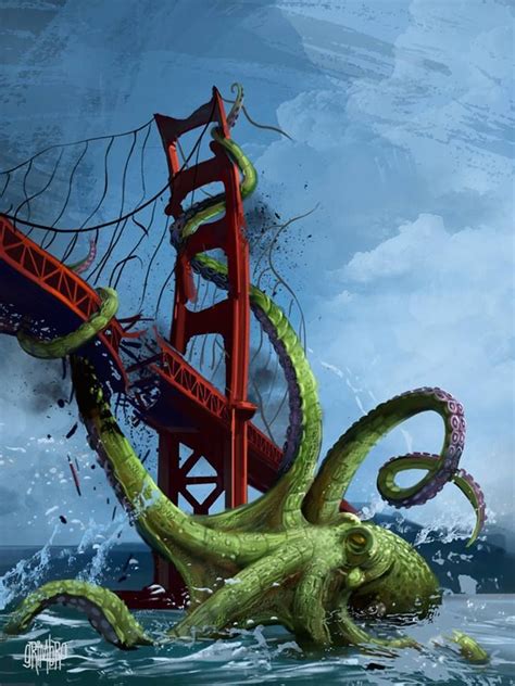 It came from beneath the sea | Kraken art, Octopus art, Kraken