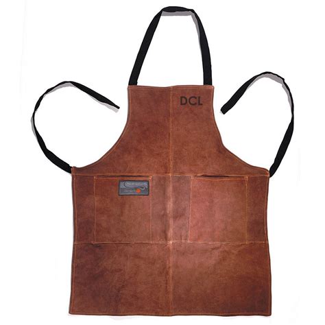 Personalized Leather Grilling Apron | BBQ FANS