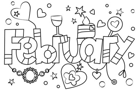 February coloring page | Free Printable Coloring Pages