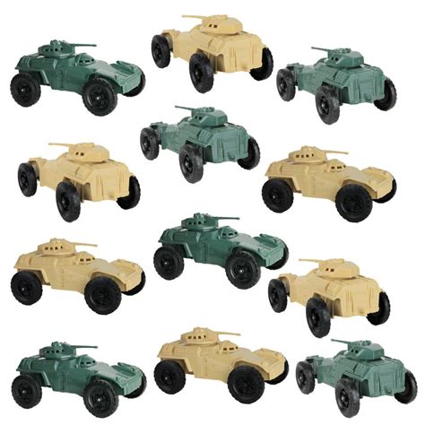 TimMee RECON PATROL Armored Cars Plastic Army Men Scout Vehicles – BMC Toys ...