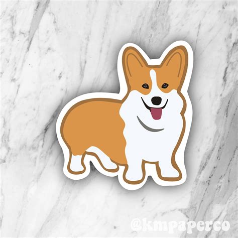 Corgi Sticker Dog Stickers Cute Gift for Dog Lovers - Etsy | Dog stickers, Dog lover gifts, Corgi