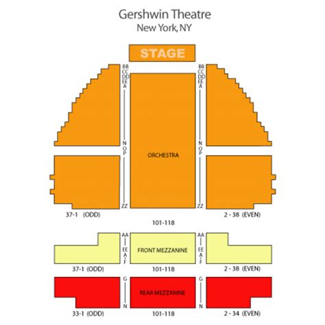 Gershwin Theater Seating Chart Wicked | Cabinets Matttroy