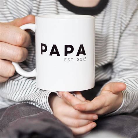 Personalised Papa Mug Father's Day Gift By Sweetlove Press