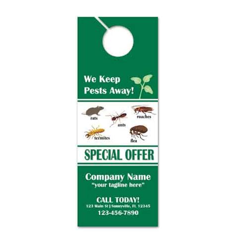 Special Offer Pest Control Door Hanger