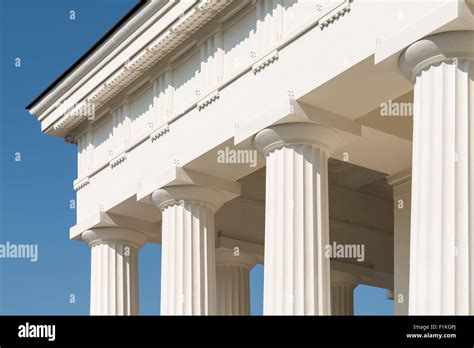 Doric Columns Of Ancient Greek Temple Stock Photo - Alamy