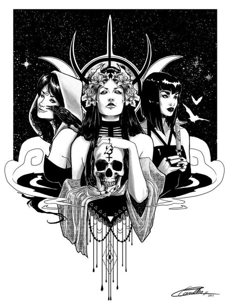 The three witches | Occult art, Three witches, Goddess art