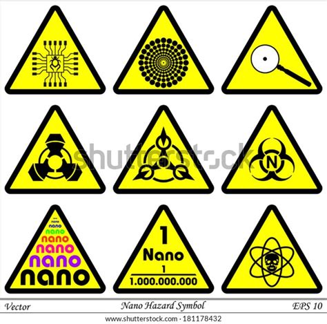 Nano Hazard Symbol Stock Vector (Royalty Free) 181178432 | Shutterstock