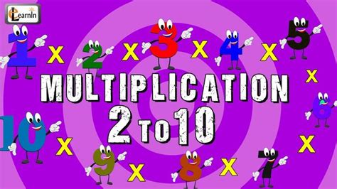 Multiplication tables 2 to 10 | Multiplication songs for children | elea... | Multiplication ...