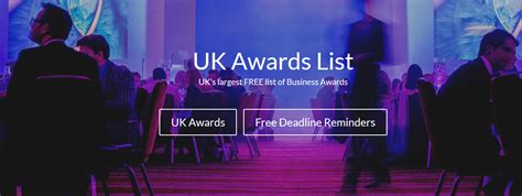 UK Awards - Awards List UK