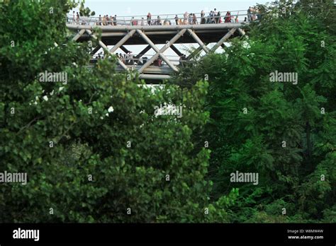 The Tabi'at Bridge is the largest pedestrian overpass Tehran, Iran. The 270-metre bridge ...