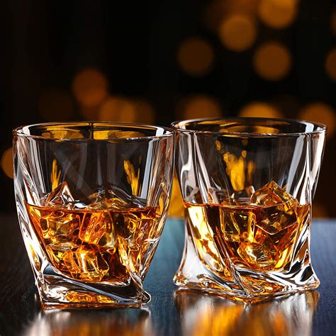 China Crystal Whiskey Glass Set of 4 Premium Lead Free Crystal Glasses ...