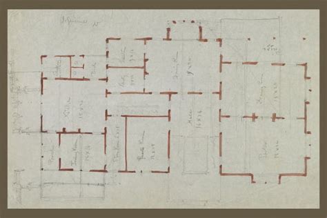 Print: Griswold House, Newport Art Museum. 1, First Floor Plan. Sketch ...