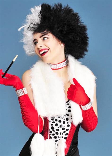 Cruella Deville Style Evil Madam Wig